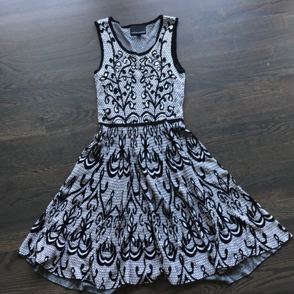 Black and White knit dress